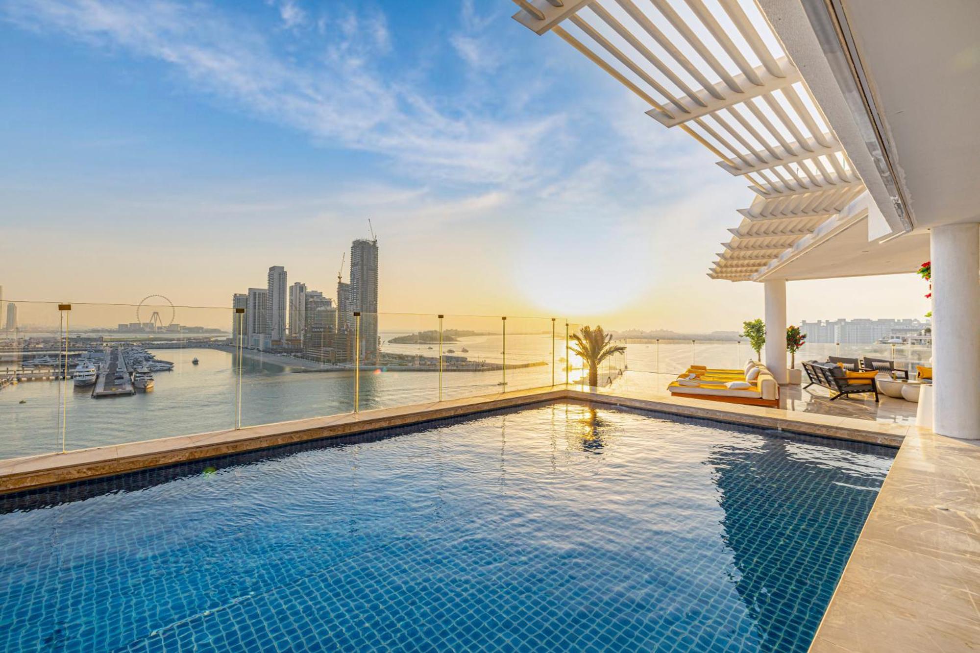 Five Palm Jumeirah 2Br Luxury Penthouse , Full Marina See View With Private Pool Dubai Exterior photo