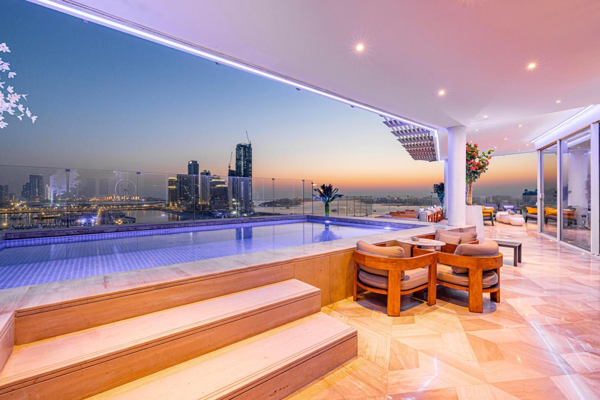 Five Palm Jumeirah 2Br Luxury Penthouse , Full Marina See View With Private Pool Dubai Exterior photo